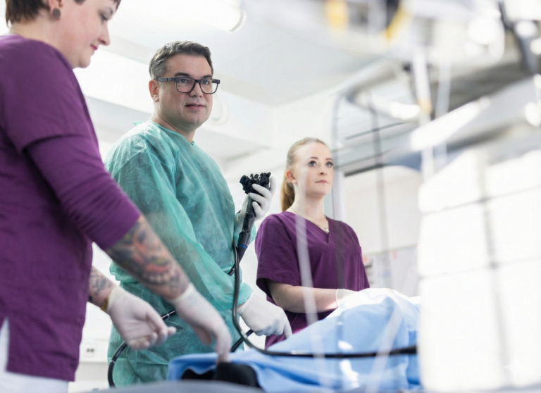 Darmspiegelung (Koloskopie) in der gastroenterologischen Praxis Dr. med. Stockhammer.